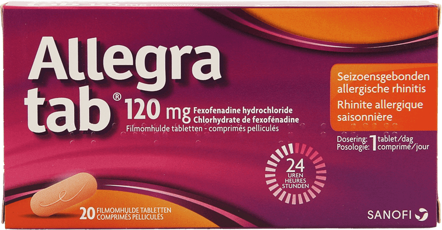 Allegra Tab 120 mg Comprimes Pellicules 20 X 120 mg