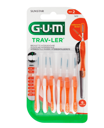 Gum Trav-ler Interdent.borsteltje 0,9mm 6 1412m6