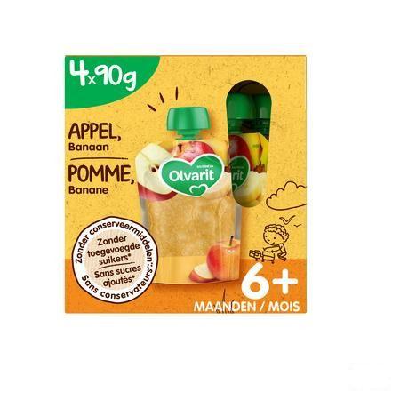 Olvarit Bio Pomme Banane Multipack 6M 4X90G  -  Nutricia