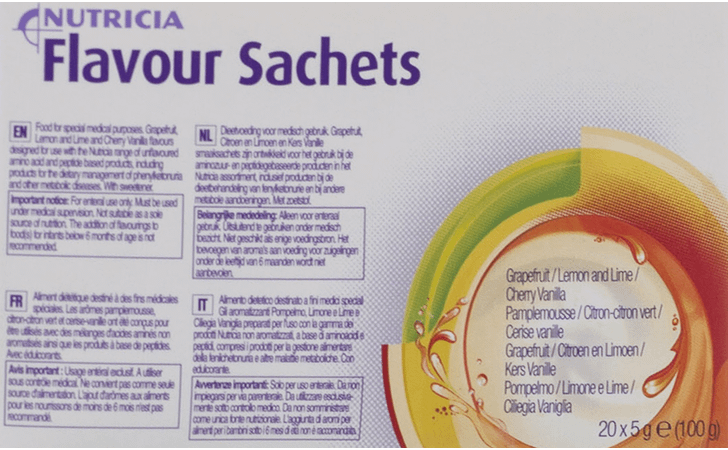 Flavour Kers-vanille Zakje 20x5 gr  -  Nutricia