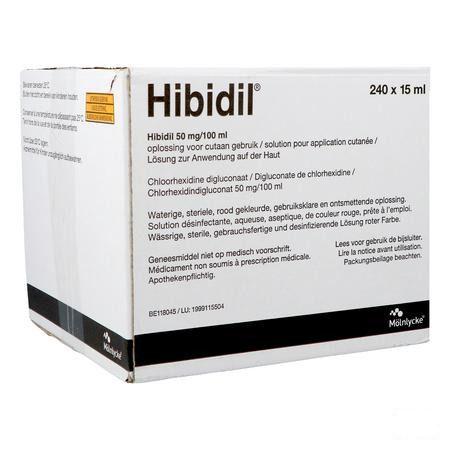 Hibidil Oplossing 240x15 ml Ud Bottelpack  -  Molnlycke Healthcare