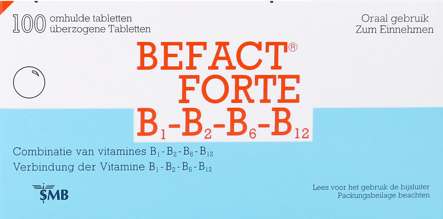 Befact Forte B1-B2-B6-B12 Omhulde Tabl 100