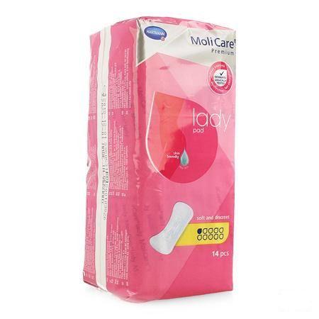 Molicare Premium Lady Pad 1 Drop 22X10Cm 14  -  Hartmann