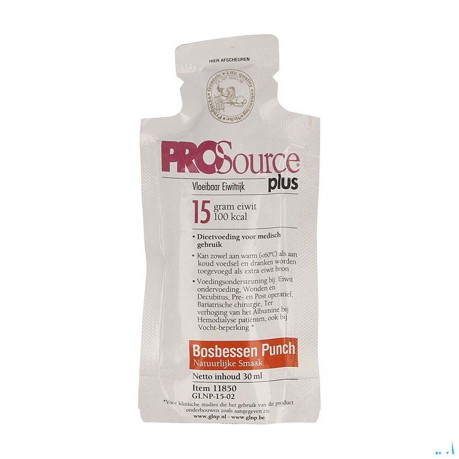 Prosource Plus Bosbes 15G Eiwit Zakje 1X30 ml
