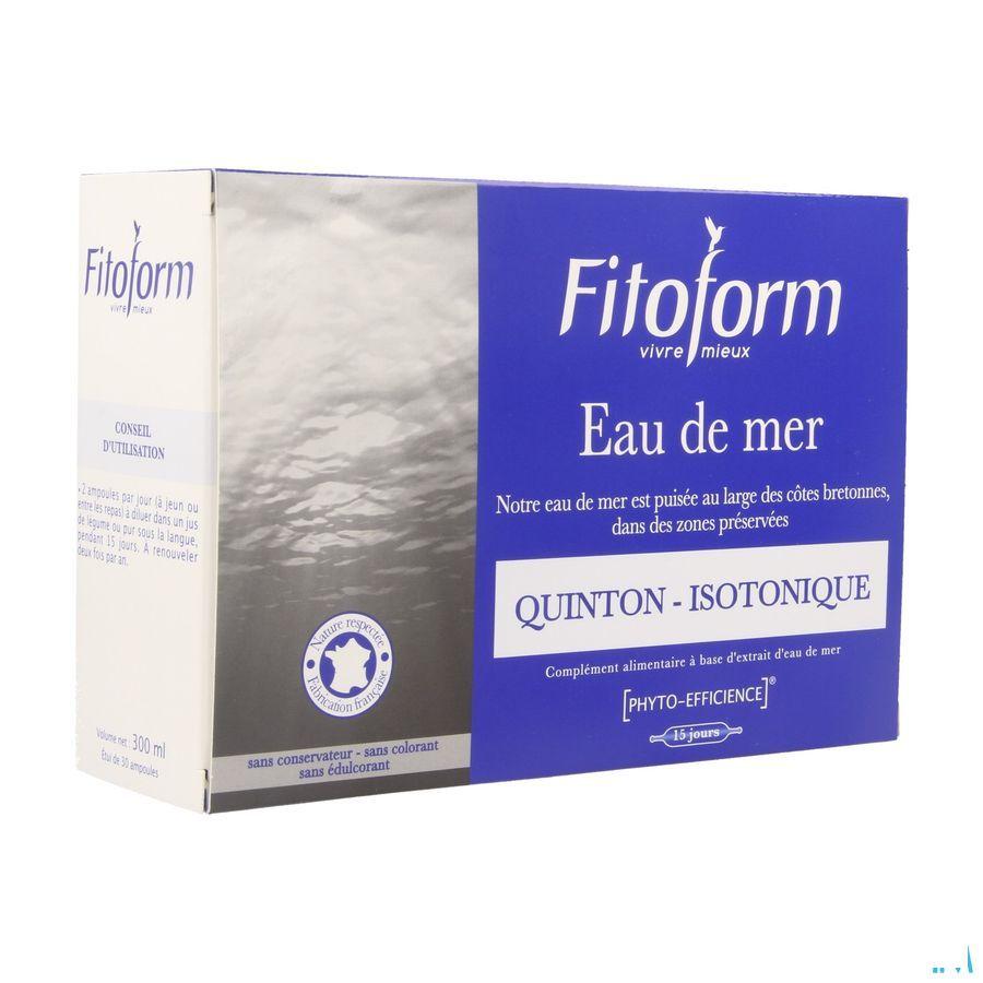 Isotonique Eau De Mer Ampullen 30x10 ml Fitoform  -  Bioholistic Diffusion