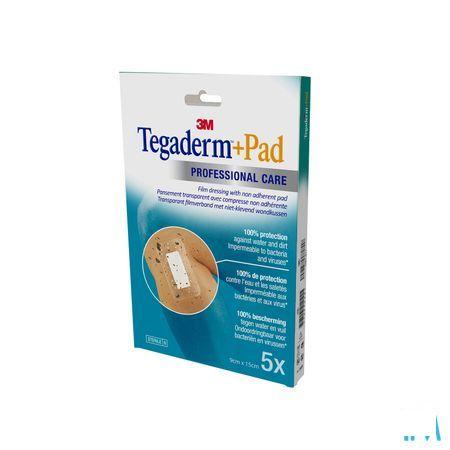 Tegaderm + Pad 3m Transp Steril 9cmx15cm 5 3589p  -  3M