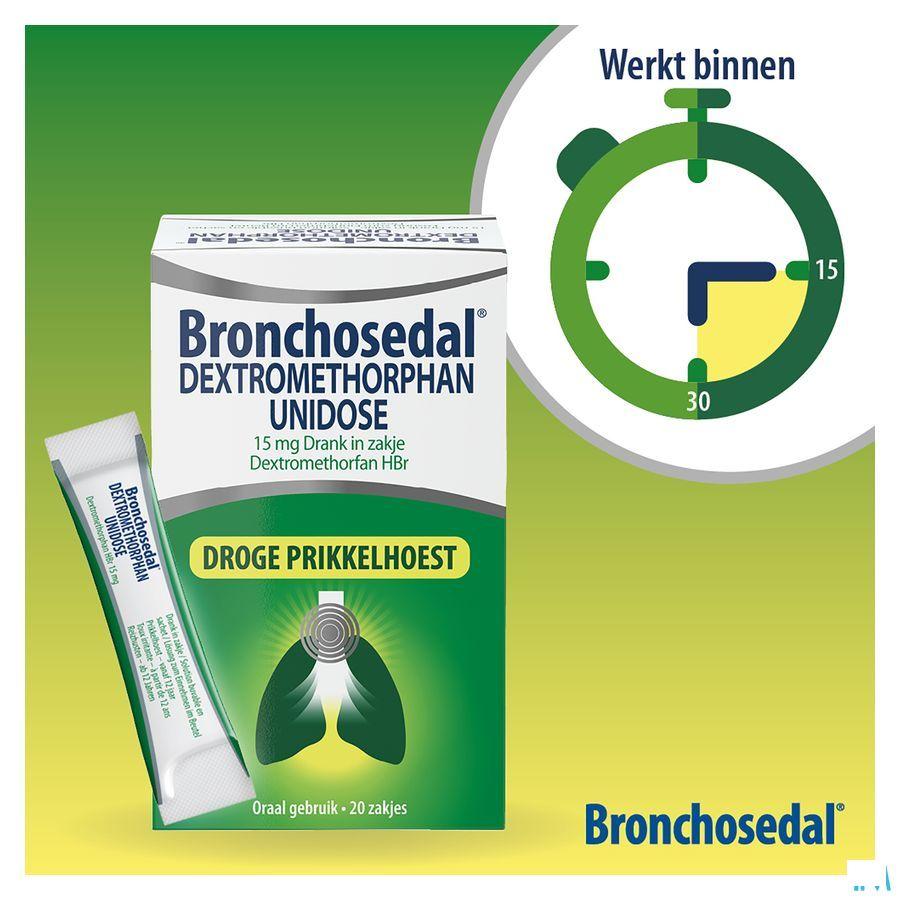 Bronchosedal Dextromethor.15 mg Opl Zakje 20X5  ml Ud