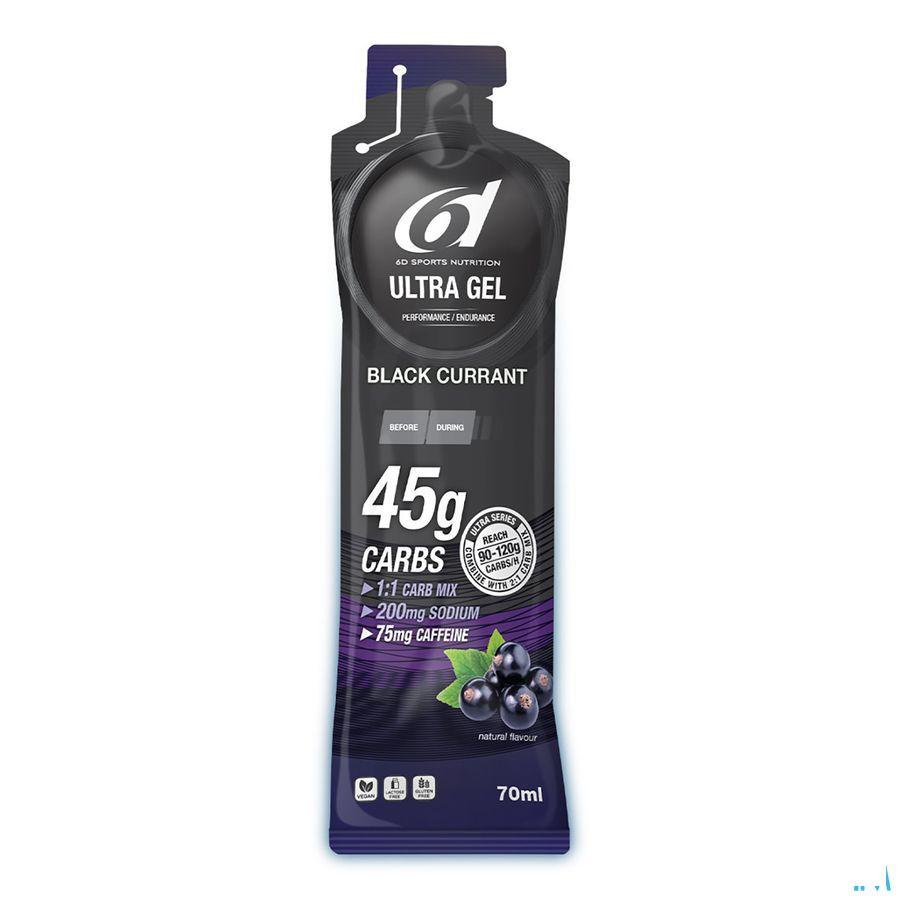 6D Ultra Gel + Caffeine Blackcurrant 6X70ml