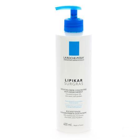 Lipikar Surgras Douche Creme Conc.A-dessech.400 ml  -  La Roche-Posay