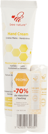 Bee Nature Handcreme 40 ml + Lipstick 4,5 gr 70%