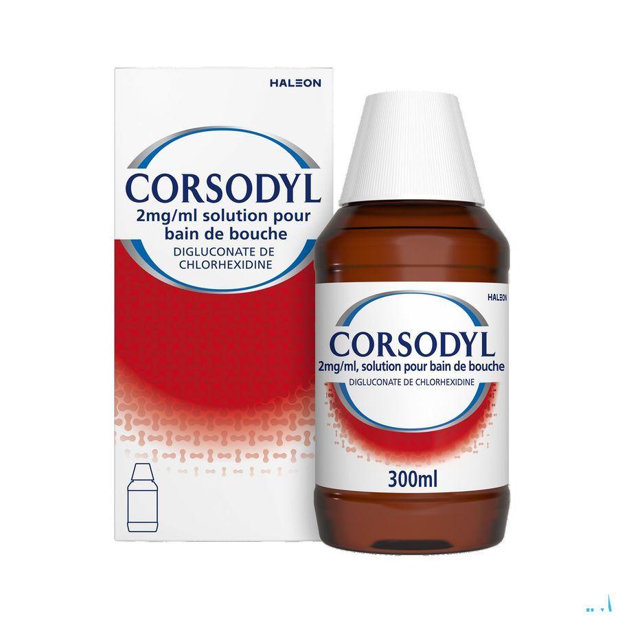 Corsodyl 2Mg/ml Mondspoeling Oplossing 300 ml