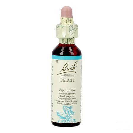 Bach Flower Remedie 03 Beech 20 ml