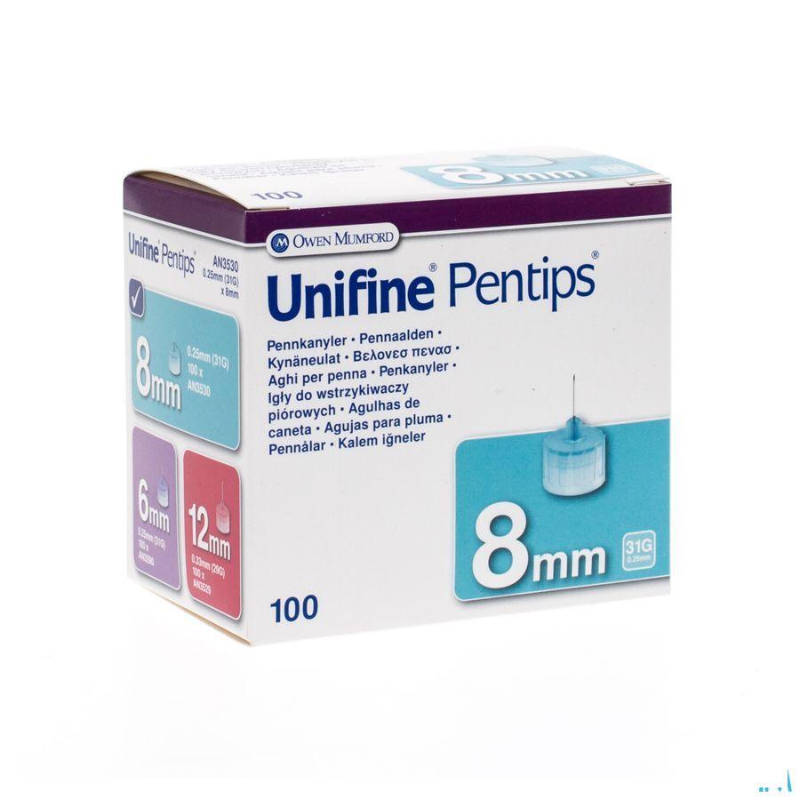 Unifine Pentips Pennaald 31 gr 8mm 100 An3530  -  Line-Gold