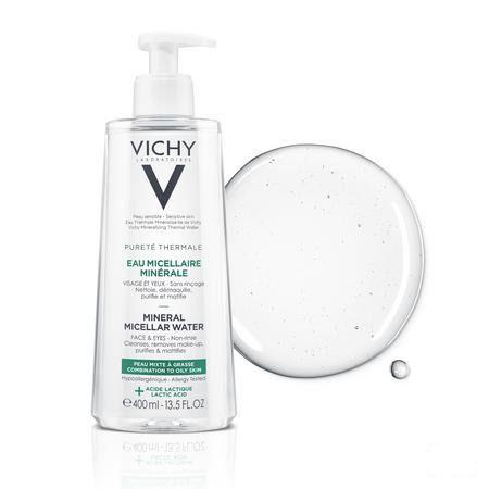 Vichy Pt Micellair Water Vette Gemengde Huid 400 ml  -  Vichy
