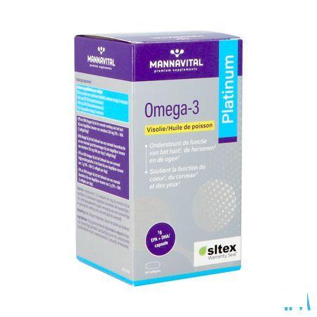 Mannavital Omega 3 Huile Poisson Softgels 60  -  Mannavita