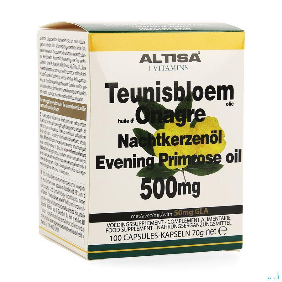 Altisa Teunisbloemolie 500 mg Capsule 100  -  Dieximport