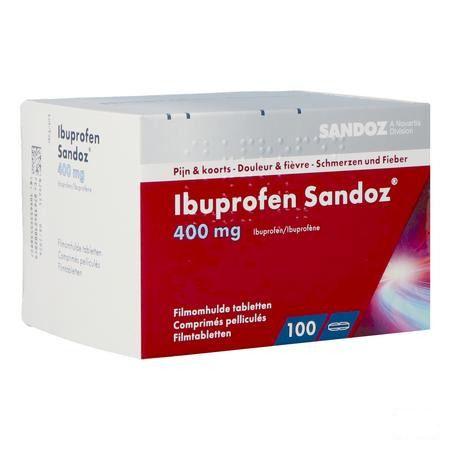 Ibuprofen Sandoz 400 mg Comprimes Pellicules 100x400 mg 