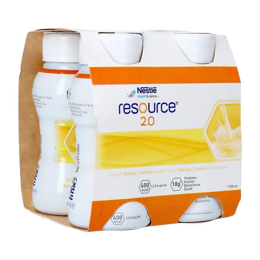 Resource 2.0 Vanille 4x200 ml 12100535  -  Nestle