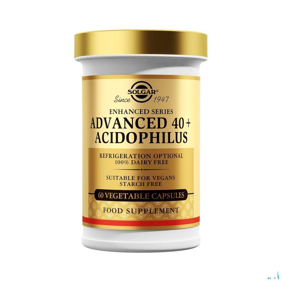 Solgar Advanced 40 + Acidophilus V-Capsule 60  -  Solgar Vitamins