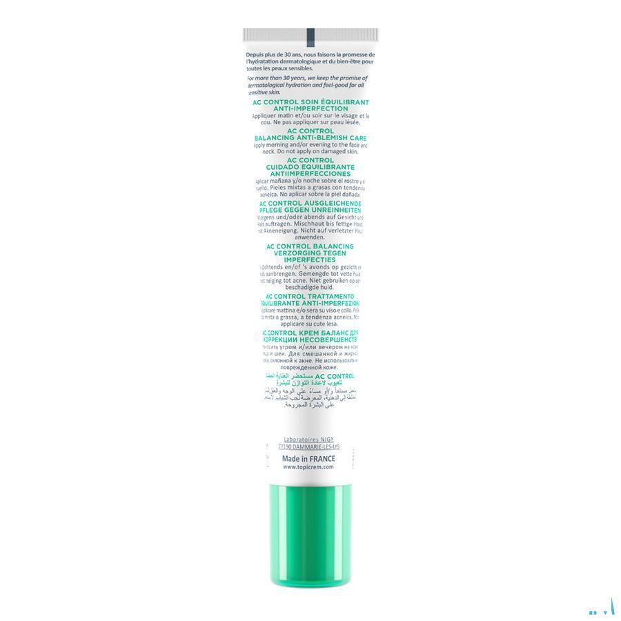 Topicrem Ac Control Balancing Verzorging Tube 40 ml