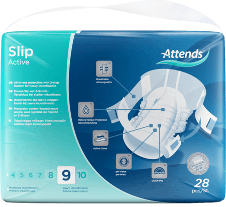 Attends Slip Active 9 Medium 1x28