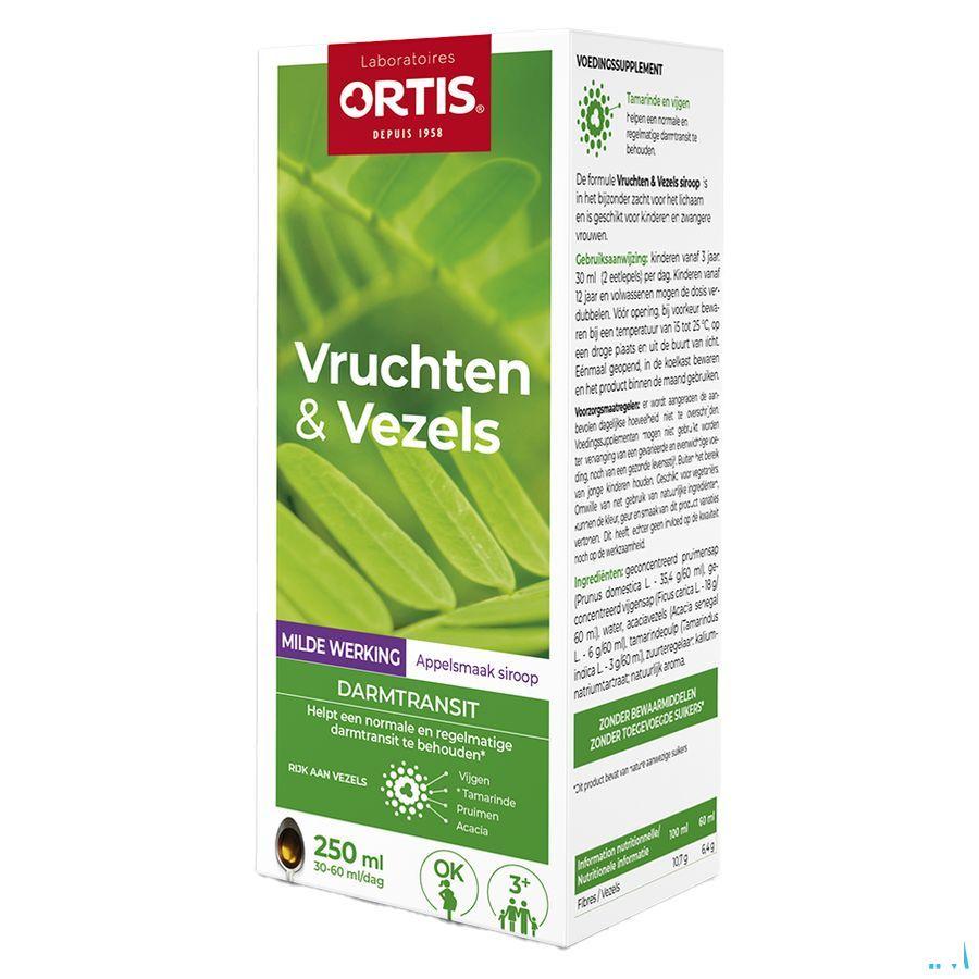Ortis Vruchten & Vezels Milde Werking Siroop 250 ml