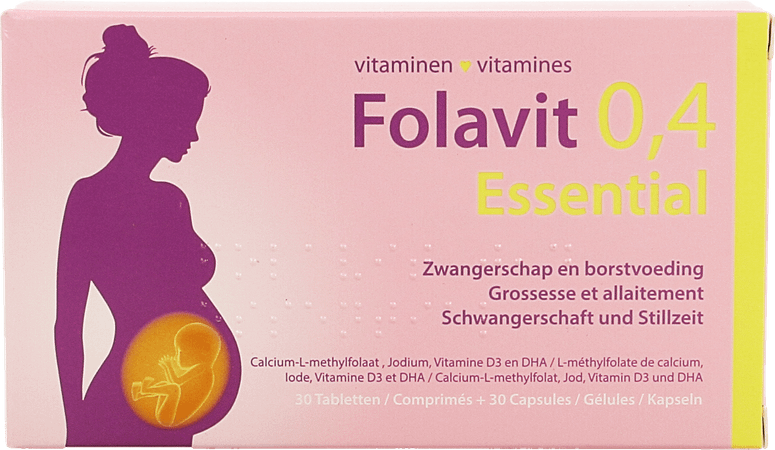 Folavit 0,4 mg Essential Tabletten 30 + Capsule 30  -  Kela Pharma