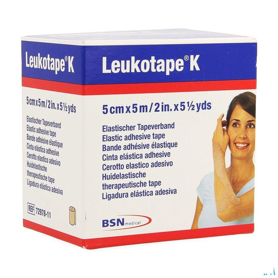 Leukotape K Kleefwindel Elast Huid 5,0cm x 5m 1