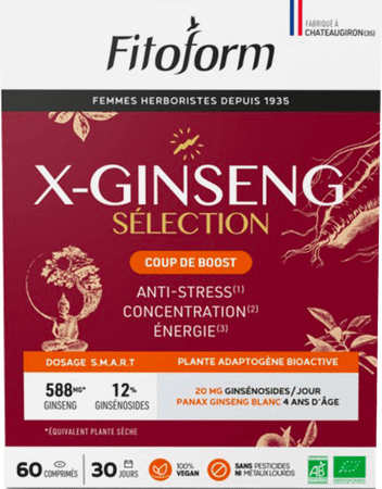 Ginseng Tabletten 60 Fitoform  -  Bioholistic Diffusion