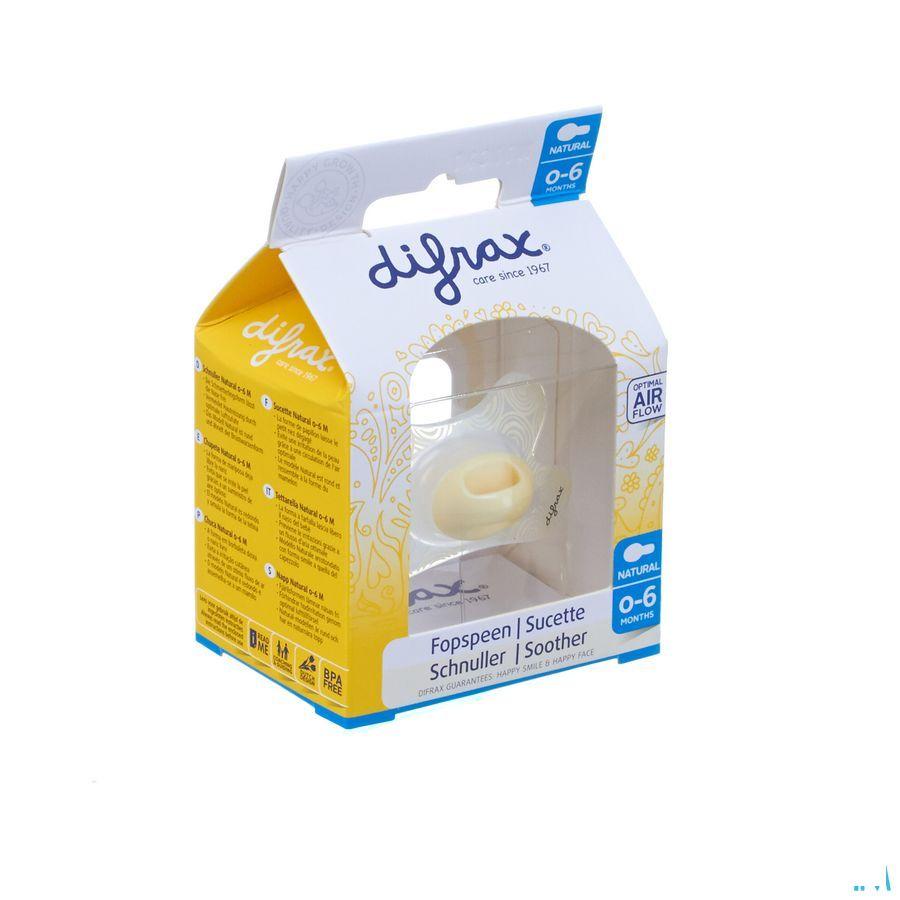 Difrax Fopspeen Natural 0-6 M  -  Difrax