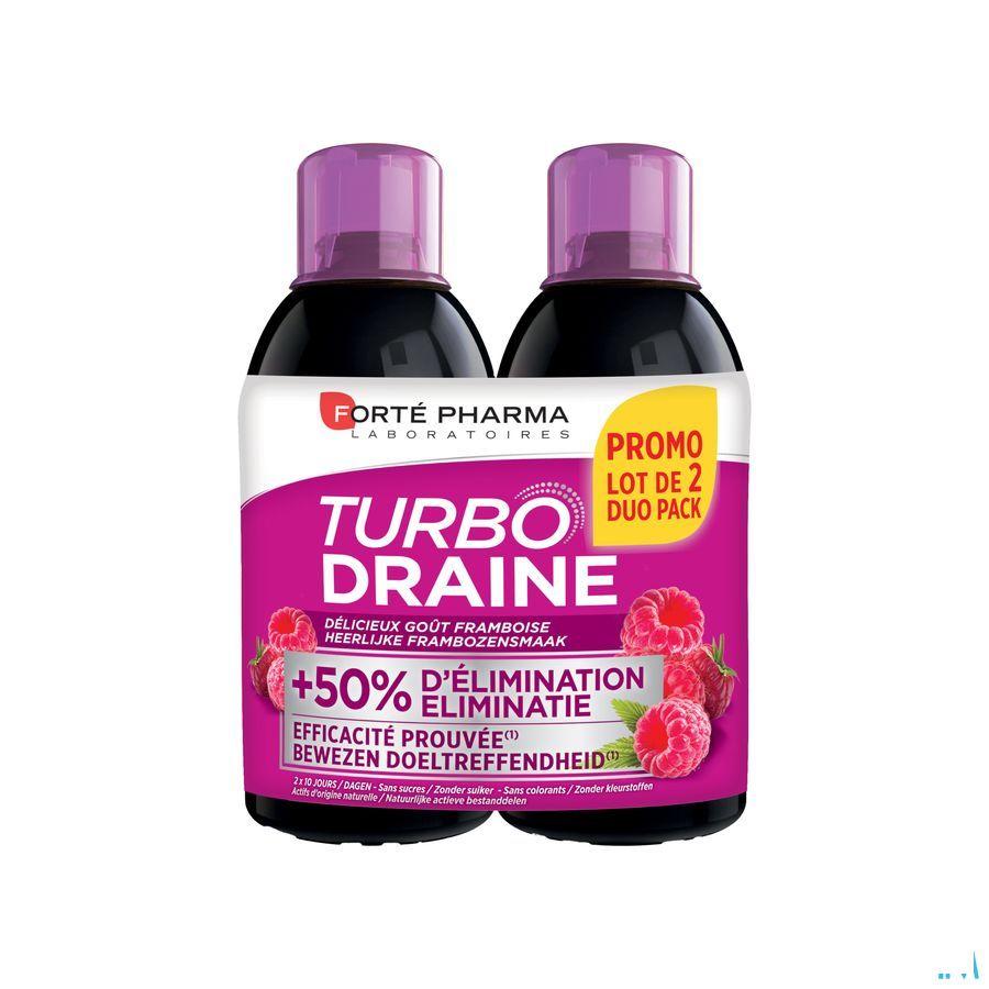 Turbodraine Framboise Duo 2x500 ml  -  Forte Pharma
