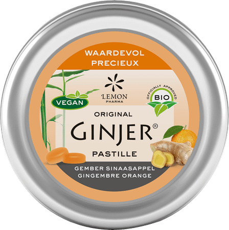 Ginjer Original Pastilles Bio 40 grr - Lemon Pharma  -  Eureka Pharma