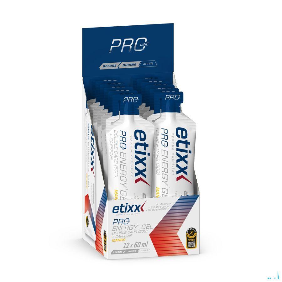 Etixx Double Carb Energ.Gel Line+Caff.Mango12 x 60 ml