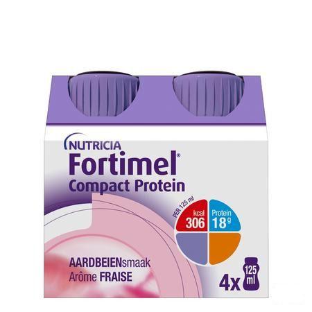 Fortimel Compact Protein Fraise 4x125 ml  -  Nutricia