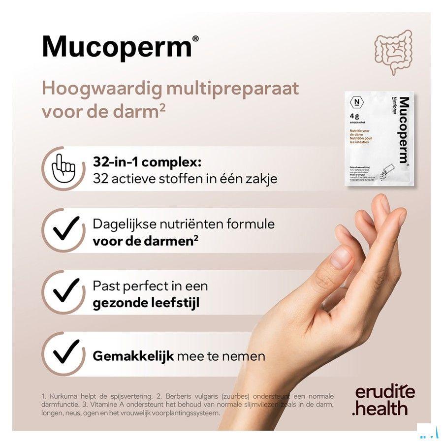 Mucoperm Poeder Zakje 60 X 4g  -  Nutriphyt
