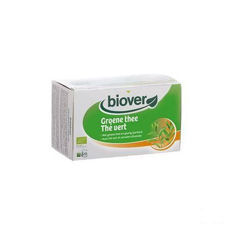 Biokruideninfusie Groene Thee Zakje 20  -  Biover