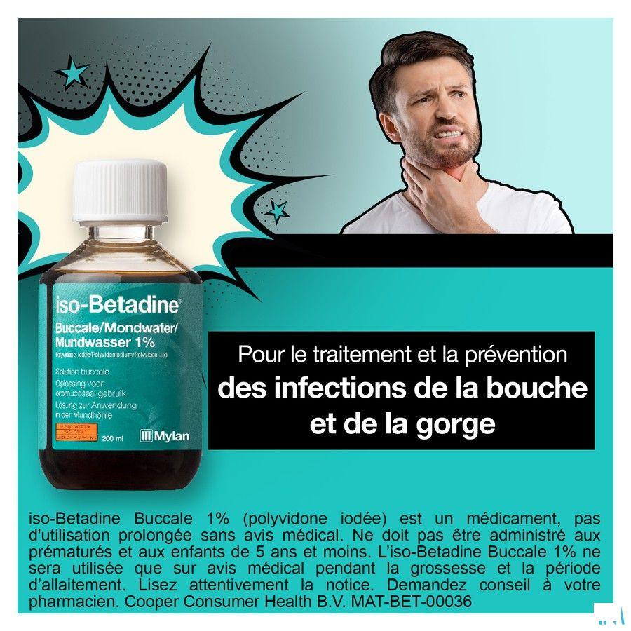 Iso Betadine 1% Mondwater 200 ml Ready To Use