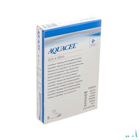 Aquacel Verband Hydrofiber + versterking 2x45cm 5  -  Convatec