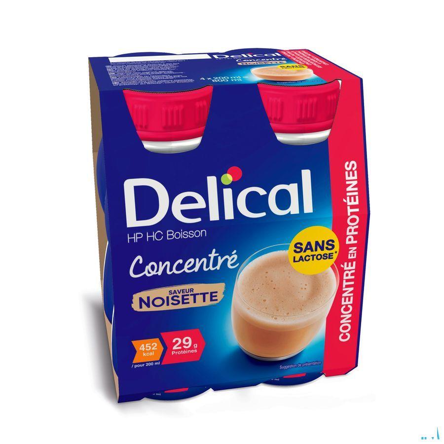 Delical Hp Hc Drank Geconc. Hazelnoot 4x200 ml  -  Bs Nutrition