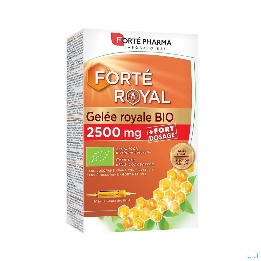 Koninginnengelei Bio 2500Mg Amp 20X15ml  -  Forte Pharma