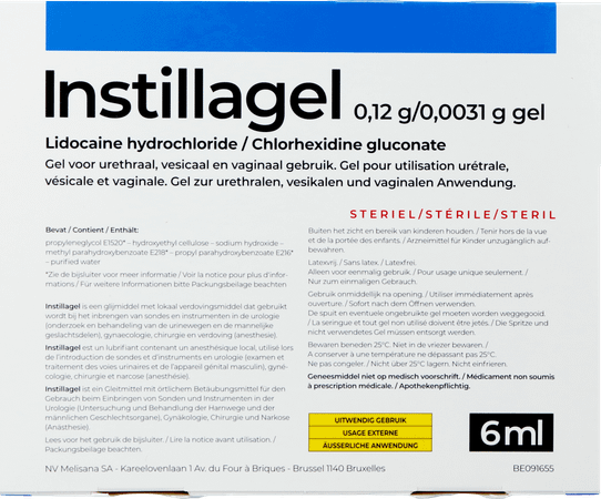 Instillagel Melisana 10 X 6 ml  -  Melisana
