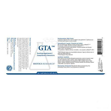 Biotics GTA 90 capsules  -  Energetica Natura