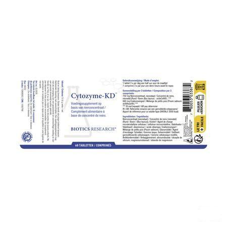 Biotics Cytozyme-Kd 60 tabletten  -  Energetica Natura