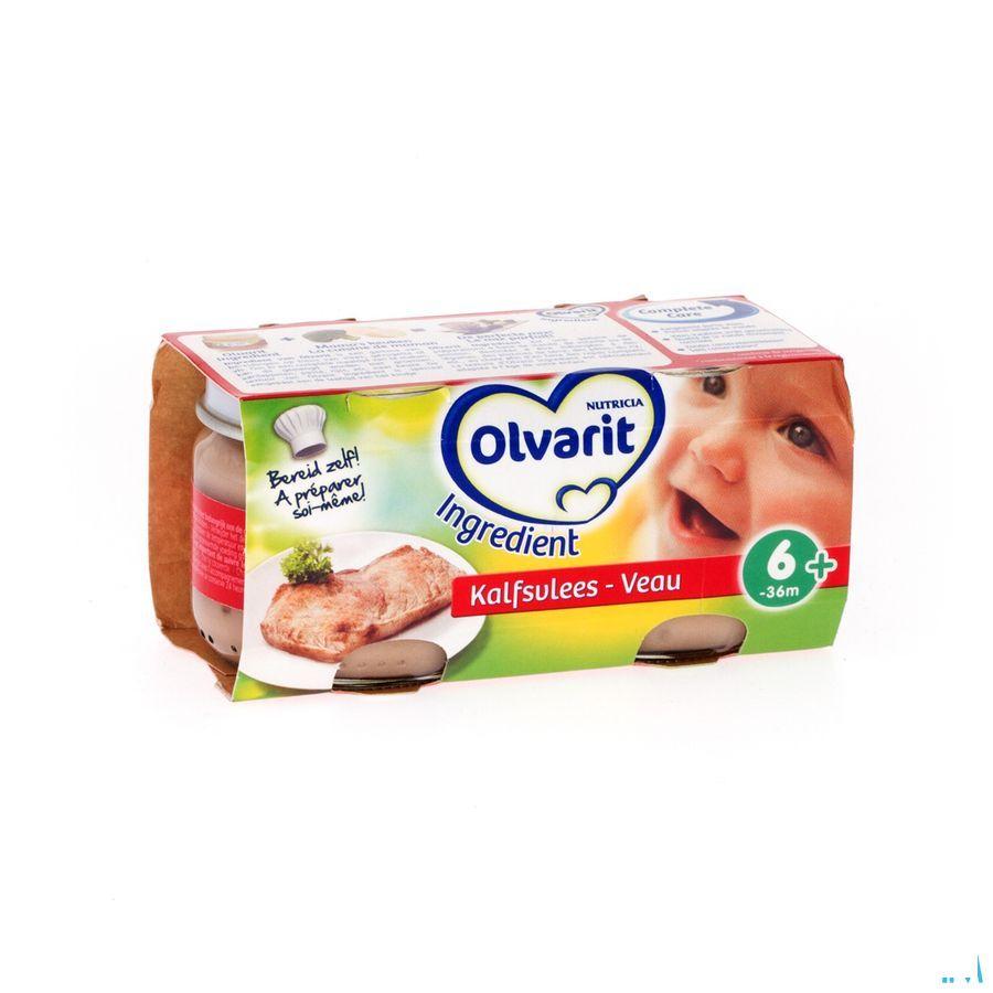 Olvarit Ingredient Kalfsvlees Pot 2x80 gr 123223  -  Nutricia