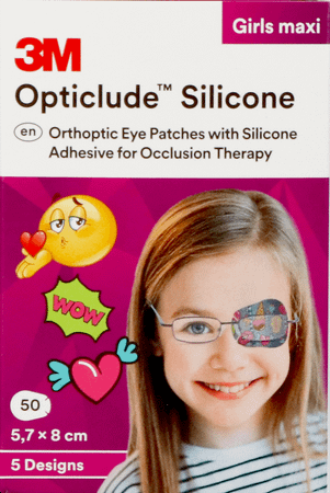 Opticlude 3m Silicone Eye Patch Girl Maxi 50  -  3M