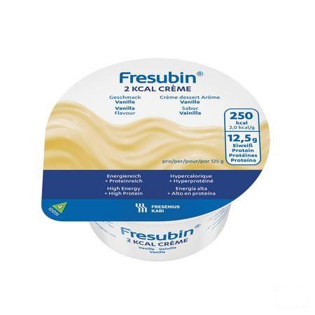 Fresubin 2kcal Creme Vanille Pot 4x125 gr  -  Fresenius