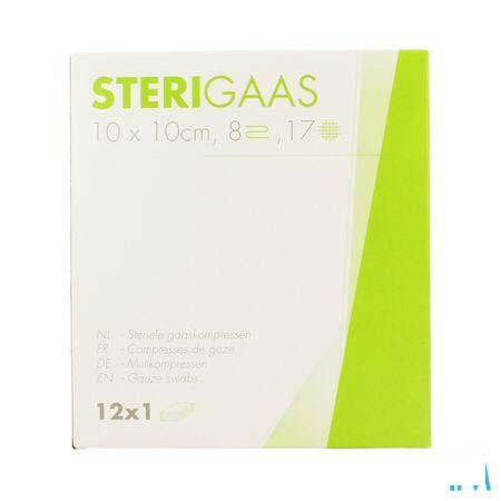 Sterigaas Kompres Steriel 8l 10,0x10,0cm 12x1