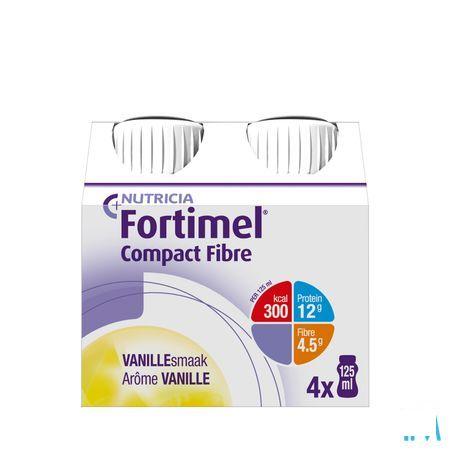 Fortimel Compact Fibre Vanille 4x125 ml  -  Nutricia