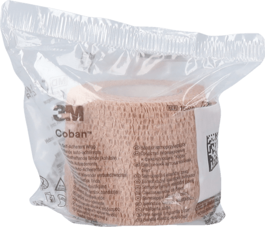 Coban Bandage Elast.tan 5,0cmx4,57m Roul. 1582p  -  3M