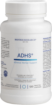 Biotics ADHS (Adrenal Herbal Support) 120 comprimés  -  Energetica Natura